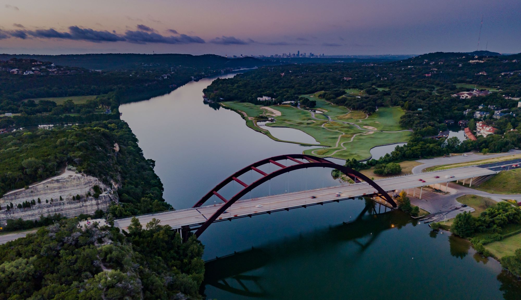 Pennybacker Bridge at Sunset