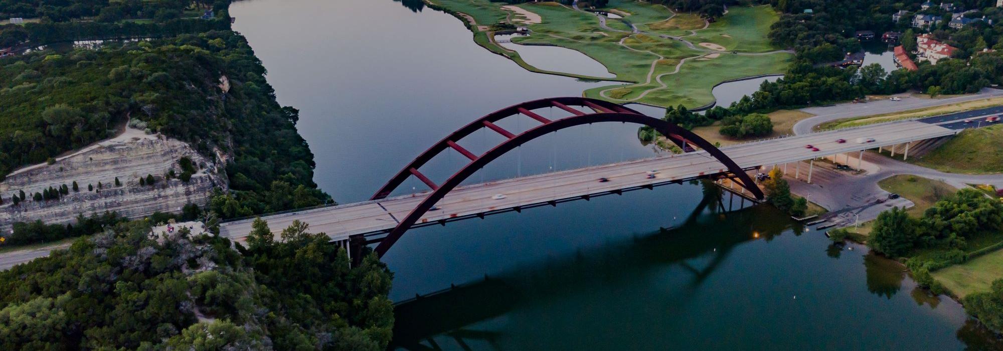 Pennybacker Bridge at Sunset