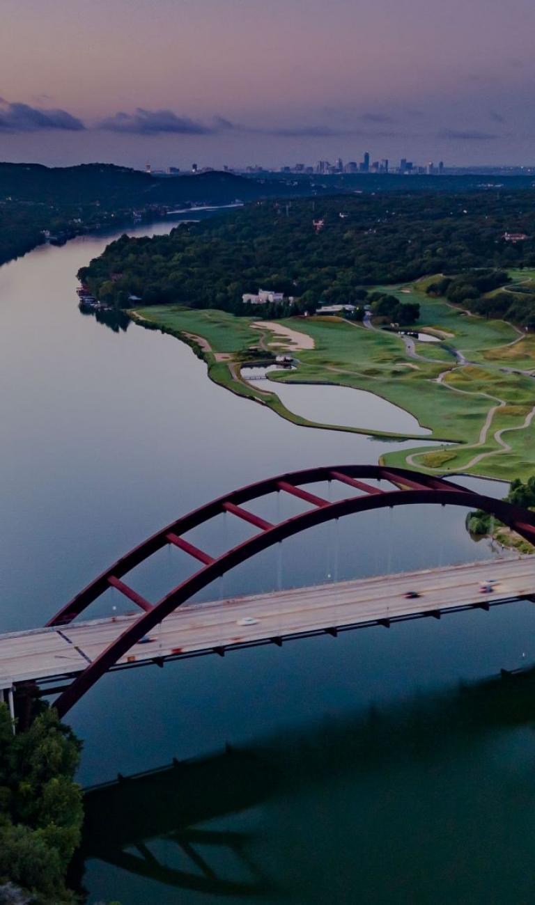 Pennybacker Bridge at Sunset